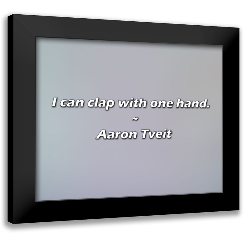 Aaron Tveit Citation: Je sais applaudir d'une seule main.