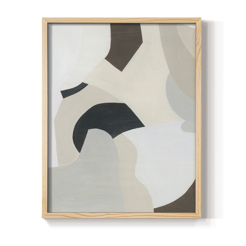 Shifting Neutrals I Framed Print - Solid Wood