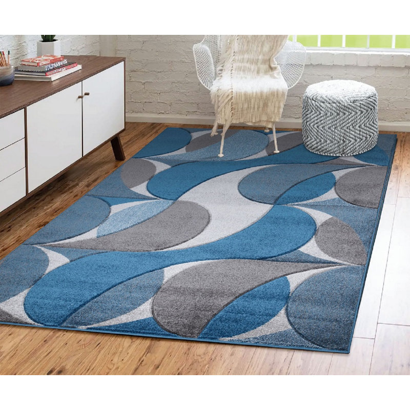 Astrit Abstract Area Rug, Rectangle 120 x 170cm