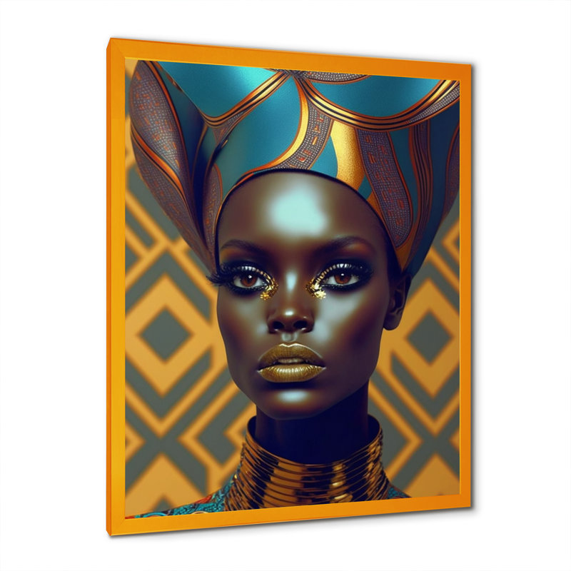 «Beautiful Contemporary Contemporary African Retro II», reproduction sur toile, H 44 po x l 34 po x P 1,5 po