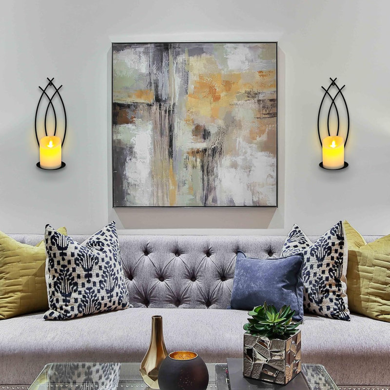 Wall Candle Sconces Holder Set of 2