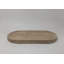 Plateau de service ovale en résine beige 16,9 po Philomena