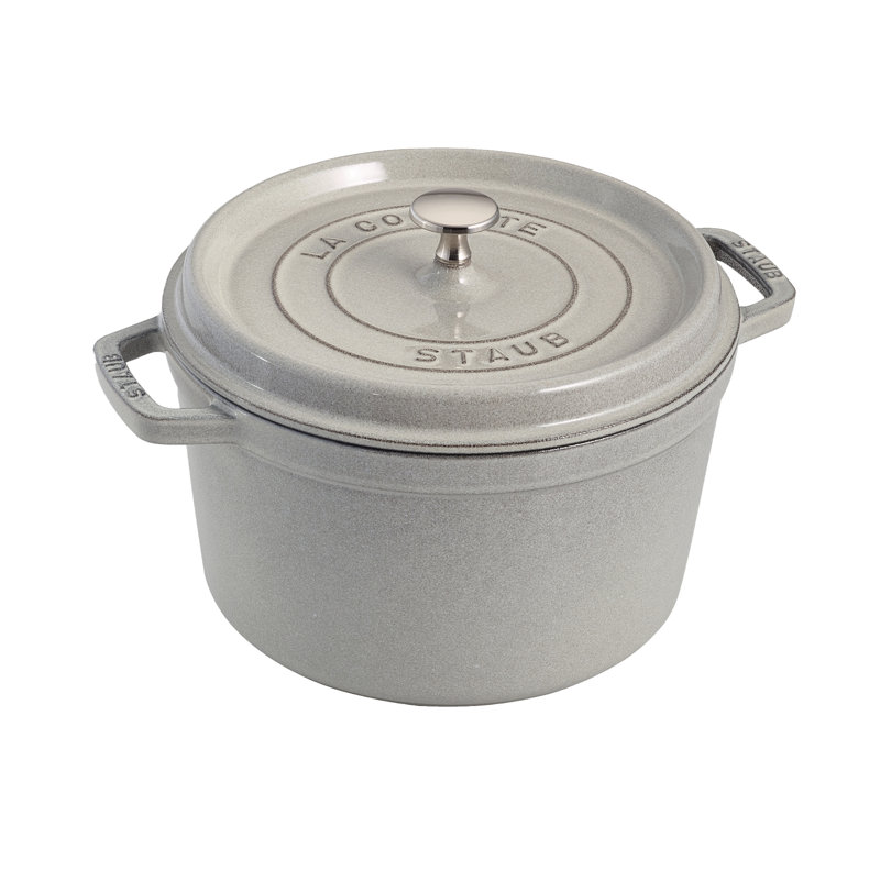 High Cocottes 4,75 L en fonte ronde, Blanc