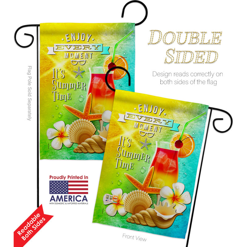 Double Sided Polyester Garden Flag, 18.5" H x 13" W