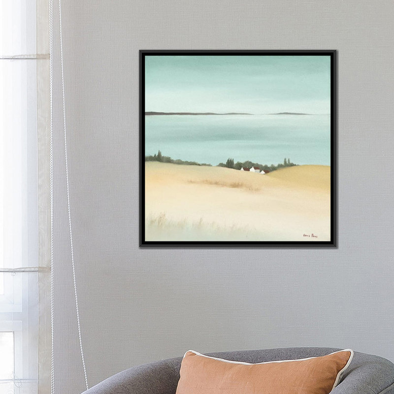 « day break i », impression sur toile, H 18 po x l 18 po x P 1,5 po, Toile avec cadre flottant noir, Pas de tapis