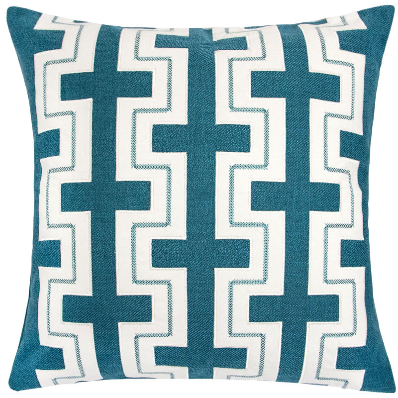 Square Pillow Cover & Insert, Teal