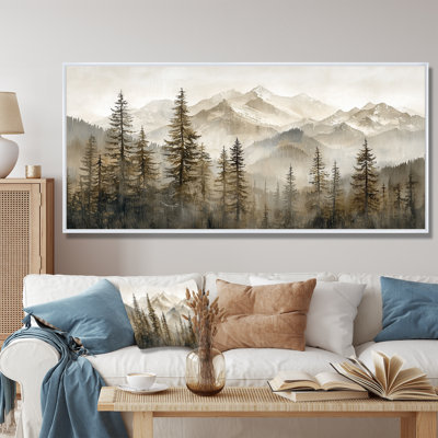 «Timber and Peaks Mountain Simplicity In Winter III», art sur toile