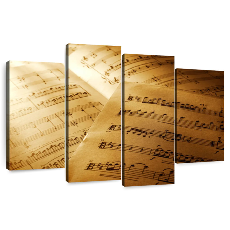 Abarca Printed Musical Notes, 48" H x 75" W