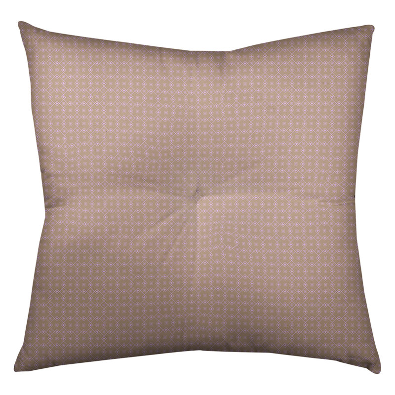 Coussin Katelyn Elizabeth, 30 po x 30 po, Brun / mauve