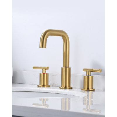 Widespread 2-handle Bathroom Faucet with Drain Assembly