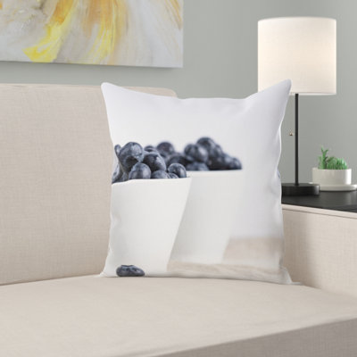 Blueberry Throw Pillow