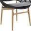 Chaise de salle à manger en osier de style papasan Cyril-1818803085