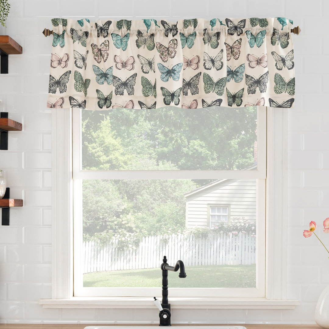 Akyiah Animal Print Tailored Window Valance August Grove®