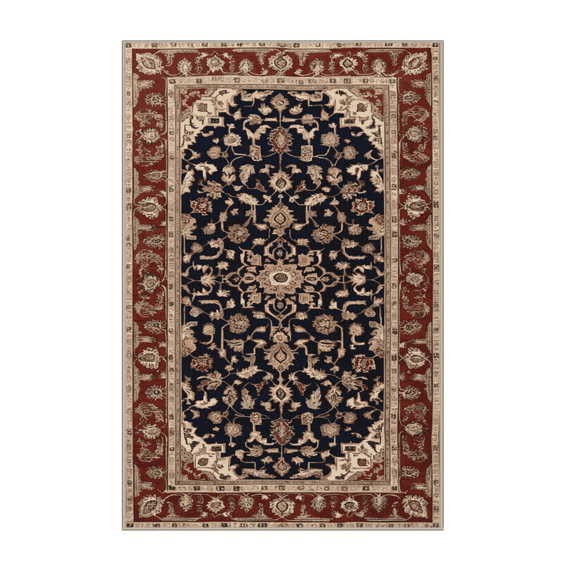 Tapis brun lavable à la machine, Rectangle 6 pi x 9 pi
