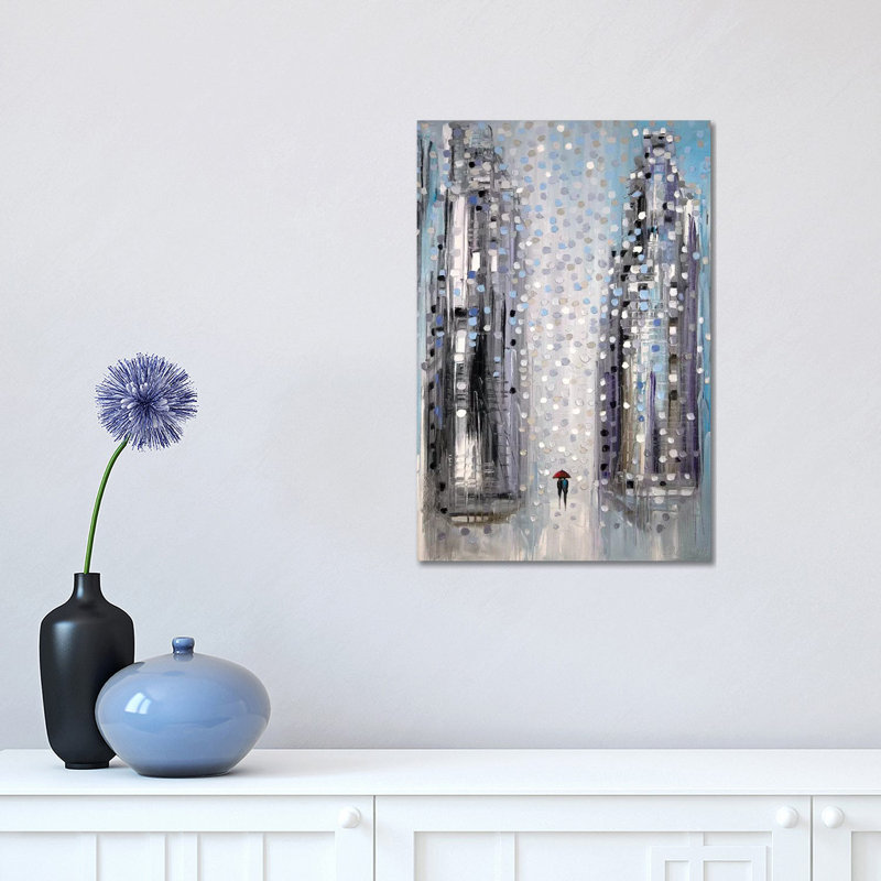 Under The Red Umbrella by Ekaterina Ermilkina - Wrapped Canvas Print, 30.48 cm H x 45.72 cm W