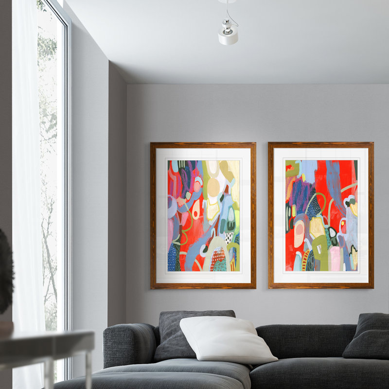 " Max Out I " by Vincent Van Gogh 2 - Pieces, Framed Print with Mat, 18" H x 24" W, Gray