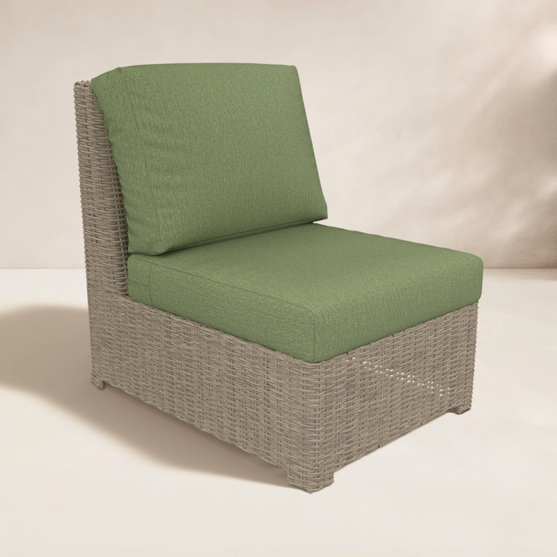 Chaise sans accoudoirs Henri, Toile fougère