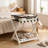 Folding Bamboo Luggage Rack, Thickened Bamboo Suitcase Stand With Storage Shelf For Hotel Bedroom Guest Room-123147643