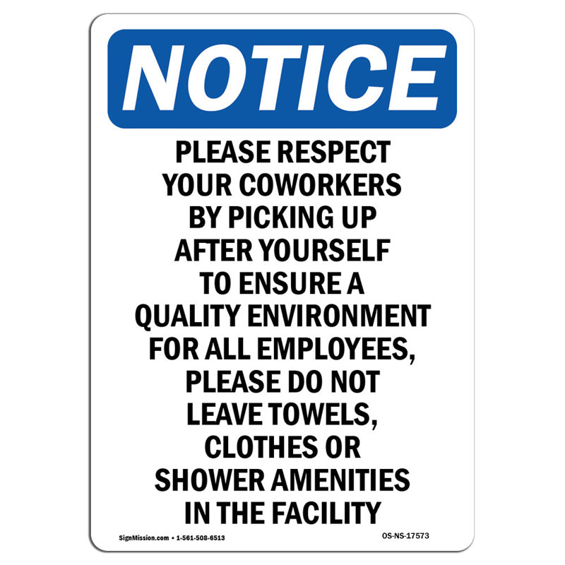Veuillez respecter votre affiche «Coworkers»