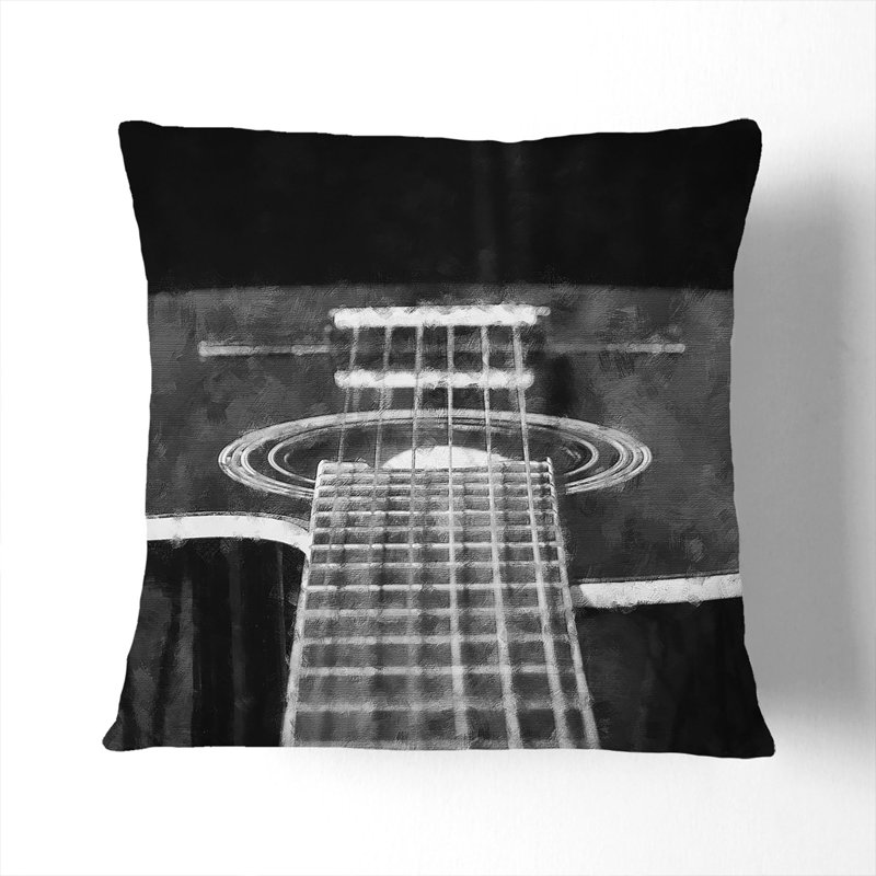 Acoustic Guitar Vol.3 Square Throw Cushion, 40cm H x 40cm W x 15cm D