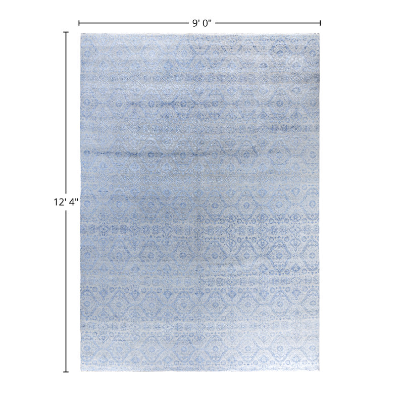 Overdyed One-of-a-Kind 9' x 12'4" Hand Knotted Area Rug