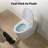 Modern One-Piece Toilet with Gold Decorative Cover, Pressure-Assisted Flush, Hands-Free Foot Kick Flush, 1.0 GPF Water-Saving, Soft Close Seat, Standard 12'' Rough-In-130044284