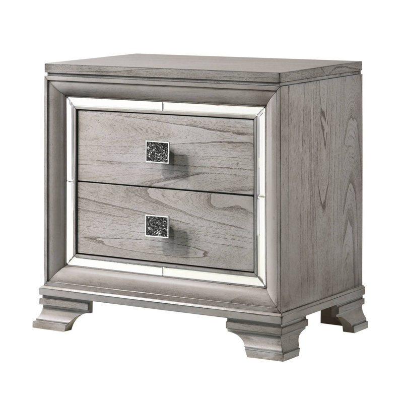 Table de chevet pour chambre à coucher Table de chevet moderne Table de chevet Table de chevet en bois massif
