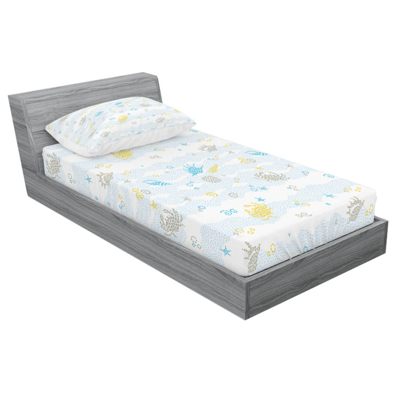 Microfiber Sheet Set, Twin Sheet Set with 1 Pillowcase