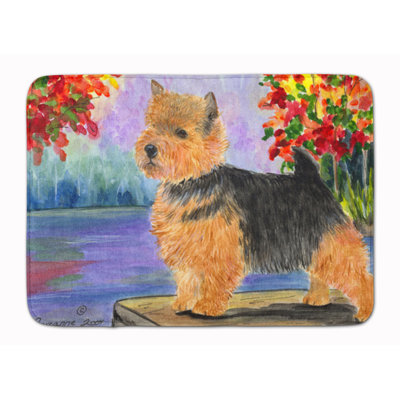 Tapis pour salle de bain en mousse à mémoire terrier norwich