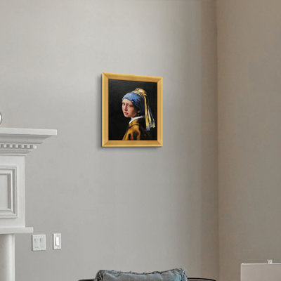«Girl with a Pearl Earl» par Johannes Vermeer, reproduction d'art sur toile encadrée