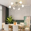 Lustre moderne Tameya Spoutnik avec abat-jour en verre blanc laiteux-1612276853