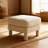 Polyester Ottoman With Four Sturdy Legs-1113340771