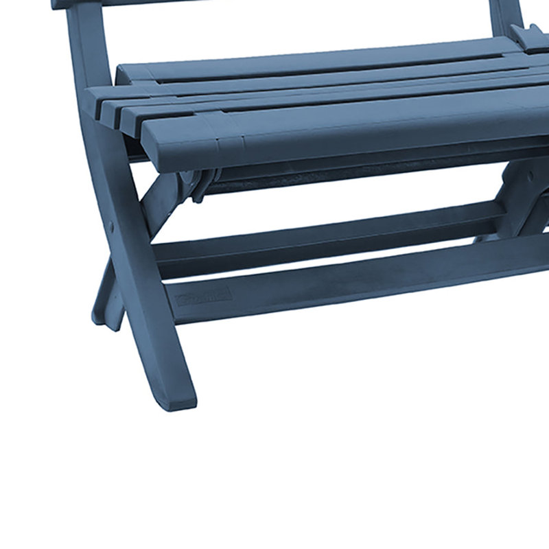 Banc de jardin en plastique Westport, Bleu