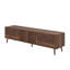 Meuble télé Mid-Century, console multimédia avec rangement, 2 armoires et 2 tiroirs-1829514538