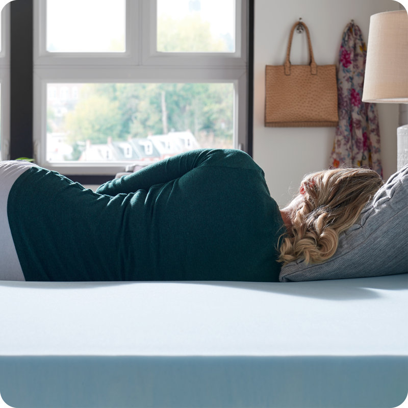 Sealy Dreamlife Medium Gel Memory Foam Mattress Topper, Full, 3"