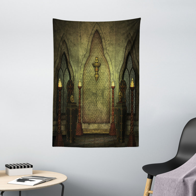 Tapisserie en polyester gothique, H 60 po x l 40 po