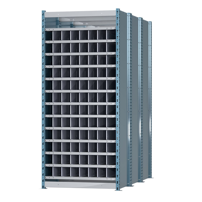 Étagère à tablettes treize-bin deep, L 36 po x P 72 po x H 87 po