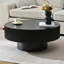 Round Coffee Table with 6.8" Thick Tabletop-768015898