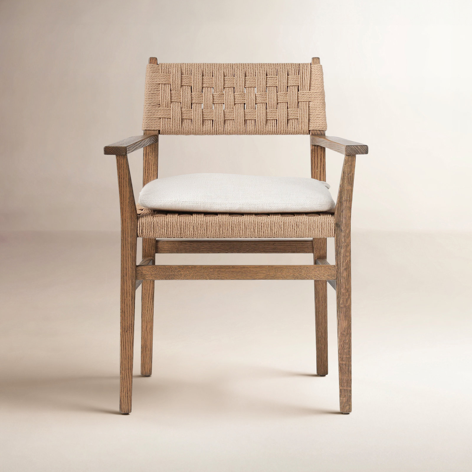 Mallory Oak Dining Armchair