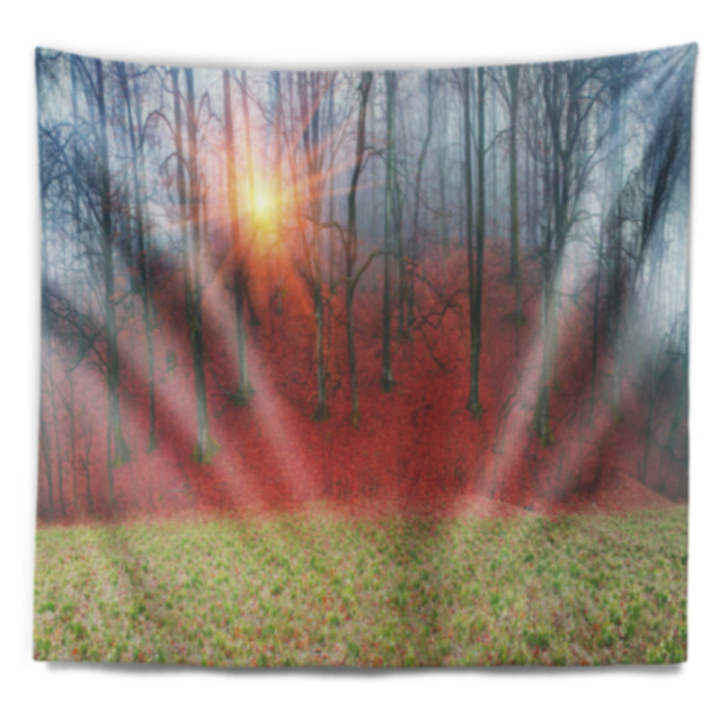 Fleurs en polyester avec tapisserie snowdrops avec accessoires suspendus inclus, H 78 po x l 92 po