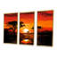 Arbre africain, safari au coucher du soleil - art mural Baobab-1505335892-1505335884