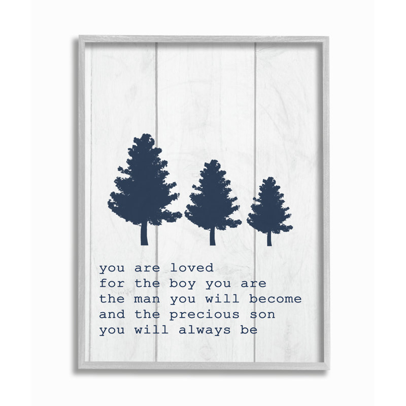 « you are love the fils », art planches à trois arbres Crewe, H 20 po x l 16 po x p 1,5 po, Estampe numérique Farmhouse