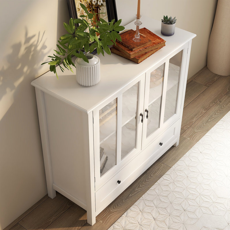Armoire de rangement avec tiroir 39,3 "de large à 2 portes avec tiroir
