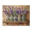 Lavande et bouquet de romarin III - Art mural en bois de lavande - sur bois de pin naturel-1643650640