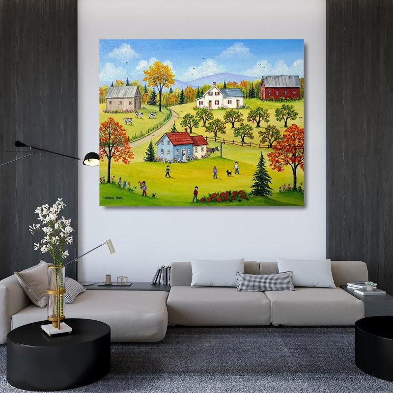 Red Red Barrel Studio® Mark, Sharon Gallery, art sur toile tendue: By the Apple Orchard, H 36 po x l 43 po