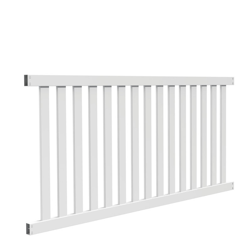 4 ft. H x 8 ft. W Closed Picket Vinyl Fence Panel