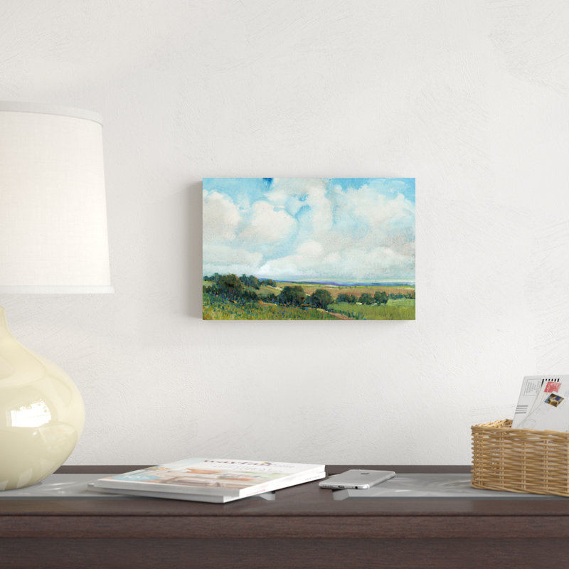 «Looming Clouds I», peinture sur toile, H 8 po x l 12 po