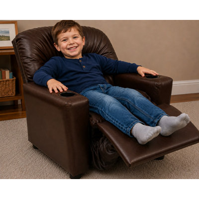 Fauteuil inclinable pour enfants avec porte-gobelet