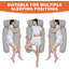 H-Shape Side Sleeper Pregnancy Pillow-1306556311