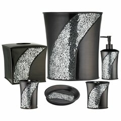 Rachel Zoe Bathroom Diamond Crystal Design Toilet Brush Holder ~ New ~